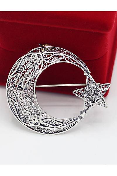 Ta�s�z Ay Y�ld�z Model Telkari G�m�� Kad�n Bro� 201025422