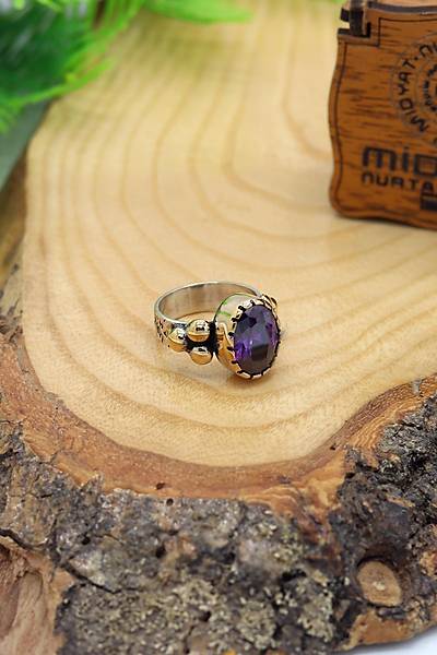 Ametist Ta�l� El i�i Otantik G�m�� Kad�n Y�z�k 201024139