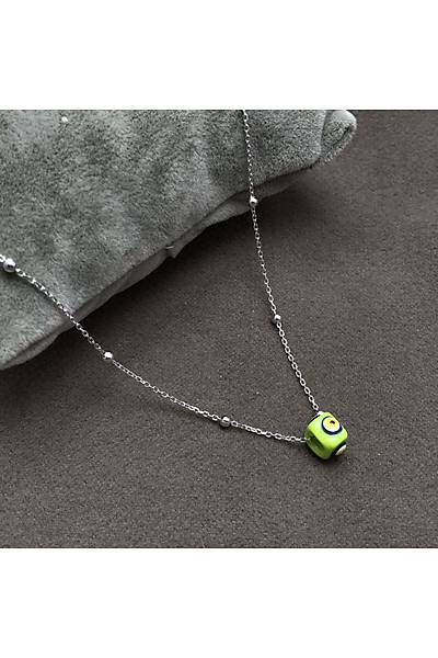 Yeni Toplu Model Nazar Boncuklu Bayan G�m�� Kolye