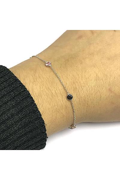 Zirkon S�ra Ta�l� Tasar�m Hayalet Bayan G�m�� Bileklik