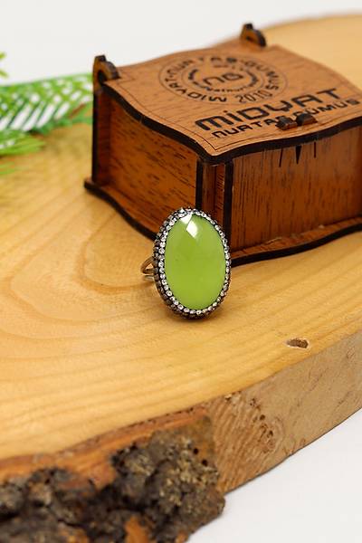 Monalisa ve Swaroski Ta�l� 925 Ayar G�m�� Kad�n Y�z�k 201024472