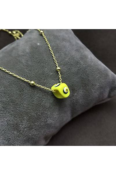 Yeni Toplu Model Nazar Boncuklu Bayan G�m�� Kolye