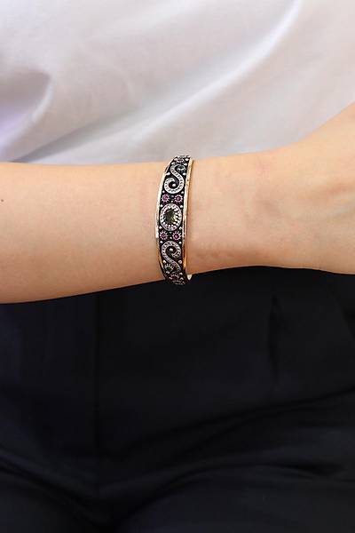 Zultanit Ta�l� Sonsuzluk Model El i�i G�m�� Kad�n Bilezik 201024469