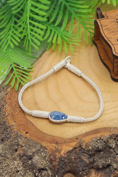 Kuvars Ta�l� 1000 Ayar Kazaziye G�m�� Kad�n Bileklik 201024106