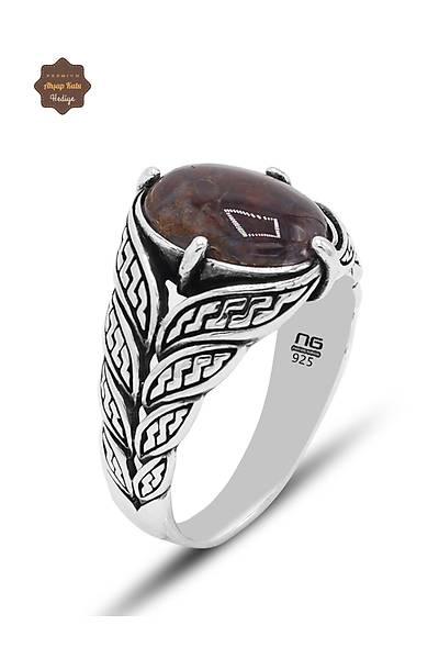 Kaplang�z� Ta�� Yaprak Model 925 Ayar G�m�� Erkek Y�z�k 201024817