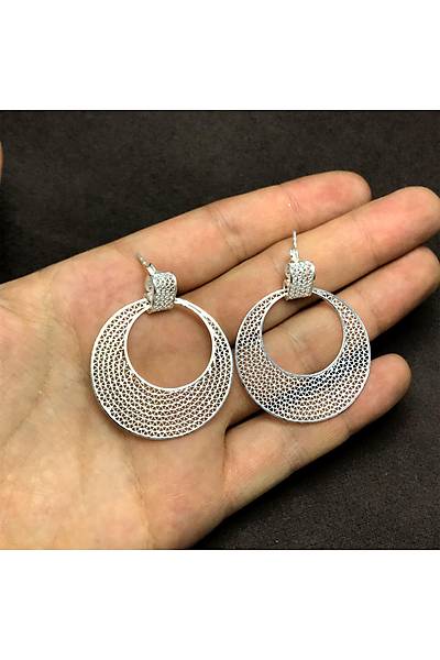 Halka Model El i�i Telkari Bayan G�m�� K�pe