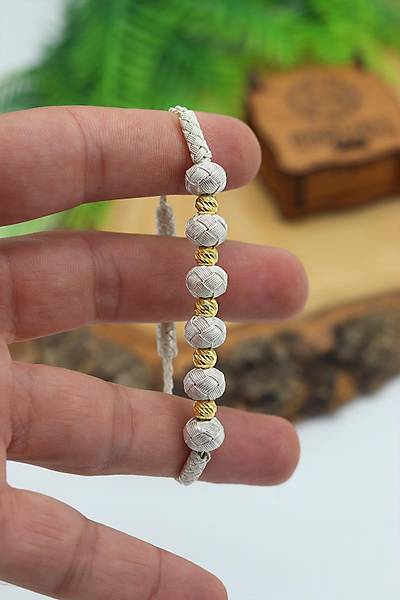 Gold Renkli Dorika Ta�l� 1000 Ayar Kazaziye G�m�� Kad�n Bileklik 201024102