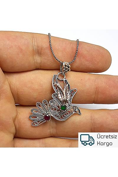 Gvercin Model Tal Telkari Bayan Gm Kolye