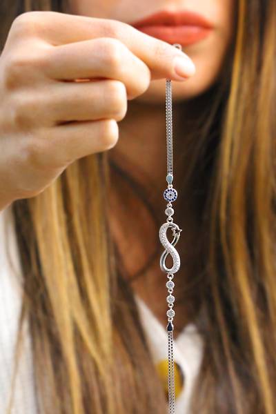 Sonsuzluk Model Zirkon Bayan G�m�� Bileklik