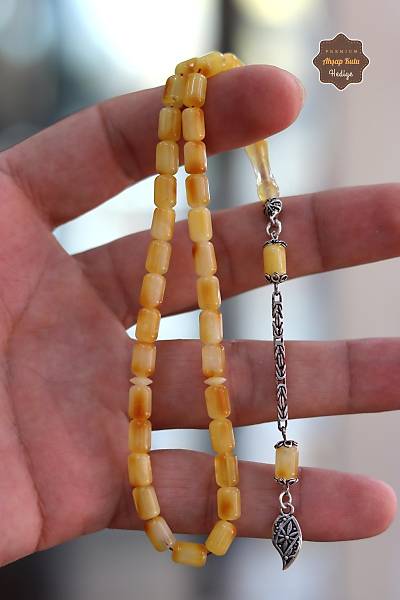 Yaprak P�sk�ll� Kaps�l Kesim Orijinal Ukrayna Damla Kehribar Tesbih 201024357