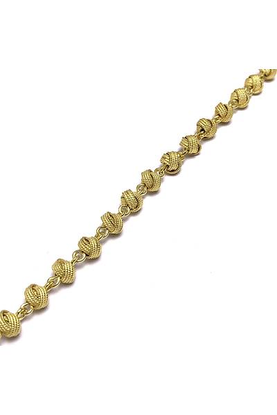 Sarmal Top Model Alt�n Kaplama Telkari Bayan G�m�� Bileklik