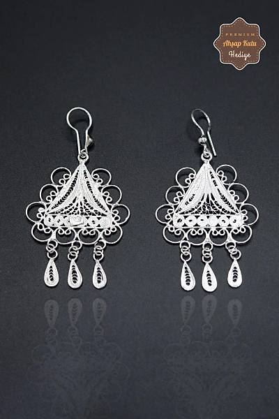 ��gen Tasar�m 925 Ayar G�m�� Telkari Kad�n K�pe 201023942