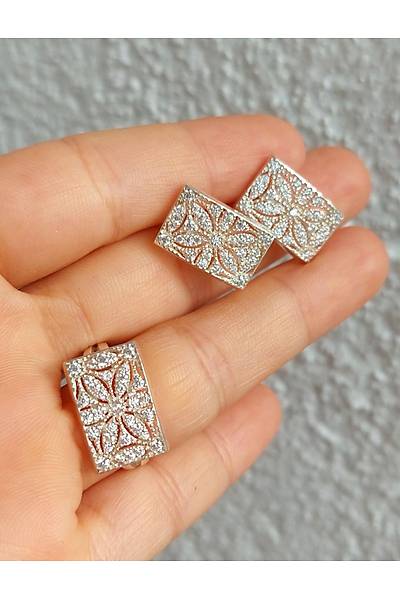 Zirkon Ta�l� �i�ek Model Trabzon Has�r� Kad�n G�m�� K�pe-Y�z�k Set 201025275