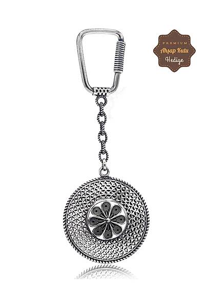 �simli 4 S�ral� �i�ek Model Oksitli G�m�� Telkari Anahtarl�k 201025188