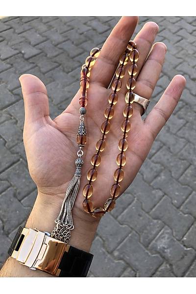 Yumurta Kesim Eskitme Model Ate Kehribar Tesbih