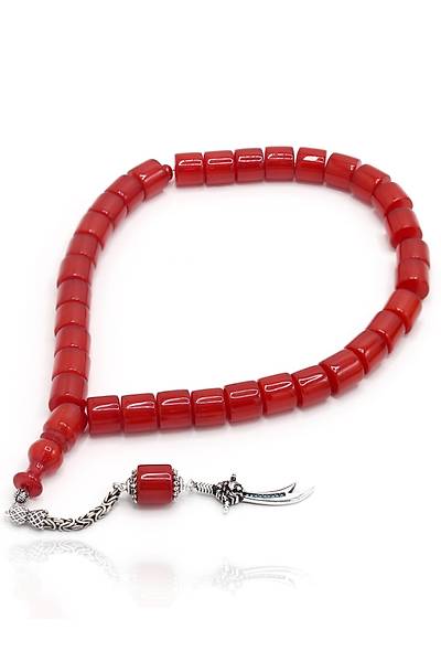 Vi�ne B�y�k Boy Tekerlek Kesim G�m�� P�sk�ll� S�kma Kehribar Tesbih 201024943