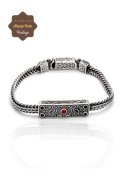 Yeni Model Cihan Albora Bilekli�i 925 Ayar Saf G�m�� Erkek Bileklik 201024940