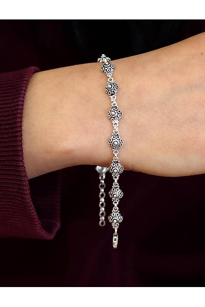 Yuvarlak Vav Model Y�resel Has�r Motifli G�m�� Kad�n Bileklik 201025256