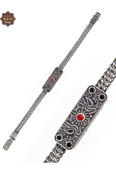 Yeni Model Cihan Albora Bilekli�i 925 Ayar Saf G�m�� Erkek Bileklik 201024940