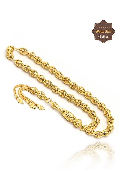 Arpa Kesim 925 Ayar G�m�� Alt�n Kaplama Midyat Telkari El ���ili�i Tesbih 201025867