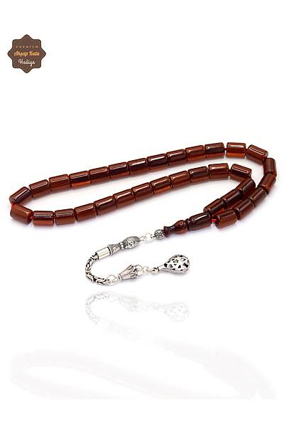 Hareli Kesme Model G�m�� �vme P�sk�ll� S�kma Kehribar Tesbih 201024954