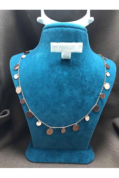 Pullu Trend Model Rose Kaplama 925 Ayar Gm Bayan Kolye