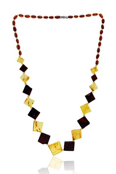 Sar� Siyah Orijinal Damla Kehribar Bay Bayan Kolye 201024766