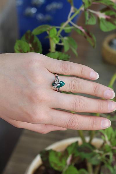 Z�mr�t Ta�l� 925 Ayar G�m�� Markazit Kad�n Y�z�k 201024201