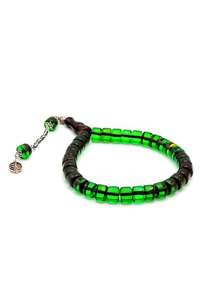 Petrol Ye�ili Tekerlek Kesim Ate� Kehribar Tesbih 201020890