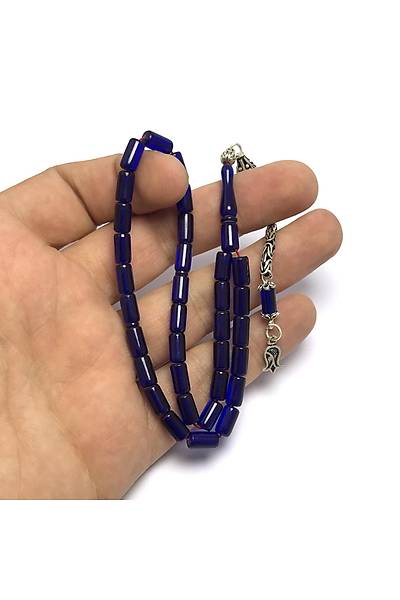 Parlament Mavisi Bilek Boy Kesme Ate� Kehribar Tesbih