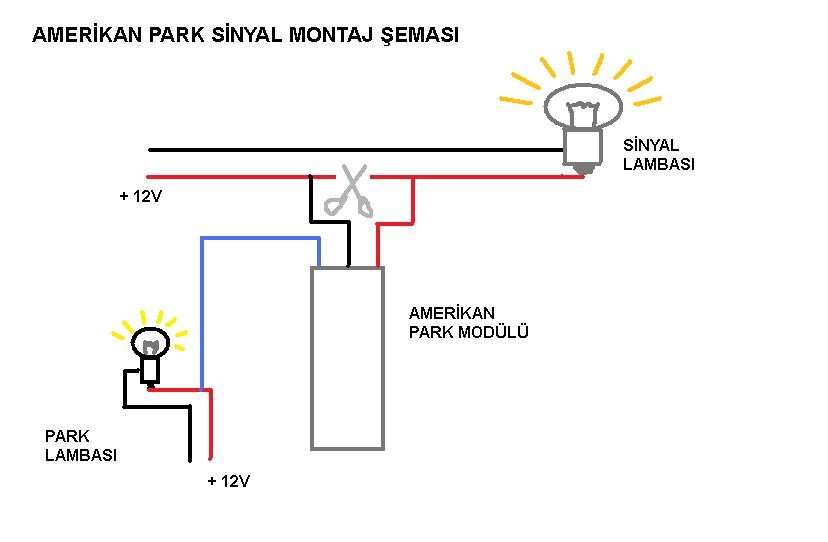 Amerikan Park Sinyal Modulu Kemal Oto Aksesuar Modifiye Tuning