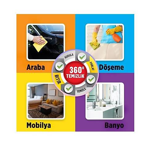 Sentetik G�deri Ara� Kurulama ve Temizlik Bezi 50x40cm