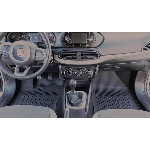 Sahler Fiat Egea Sedan 2015-2025 Uyumlu 4.5D Premium Havuzlu Oto Paspas Siyah - Egea Sedan