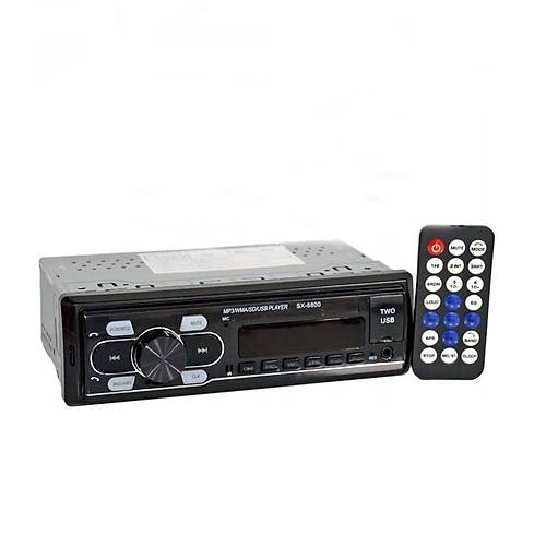 Oto Teyp Mp3 �alar Bluetooth+2 Usb+Sd K�rm�z� I��kl�