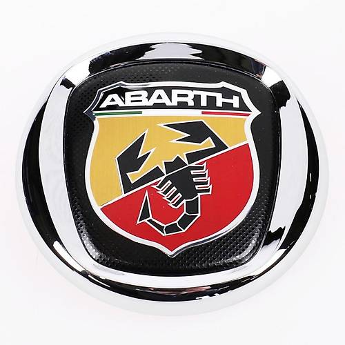 Abarth Logo �n Panjur Armas� Krom �er�eveli 100mm Orjinal