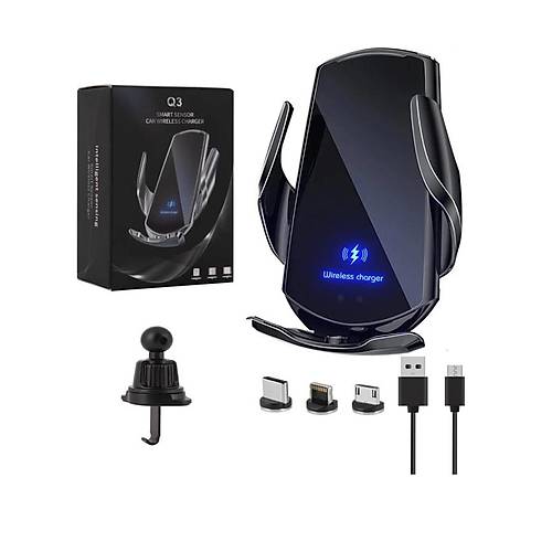 Sens�rl� Havaland�rma i�in Wireless Ara� I�i Telefon Tutucu ve �arj Istasyonu