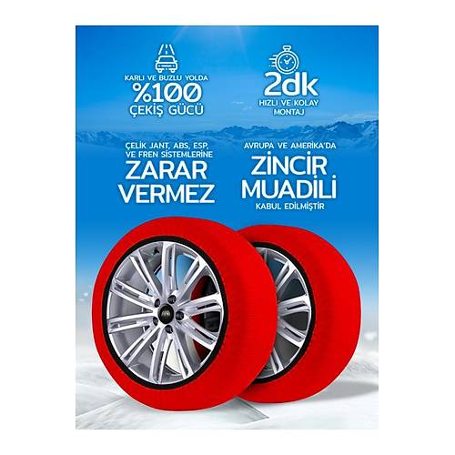 Oto Araba Lastik Anti Patinaj Kar �orab� - Active Series