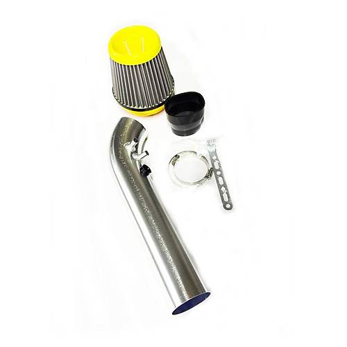 76mm Performans Hava Filtre Borusu Kiti Al�minyum Krom Boru+Sar� Racing Filtre