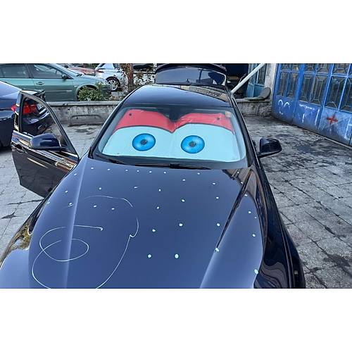 �n Cam Oto G�ne�lik Araba G�ne�li�i �im�ek Mcqueen 65*135