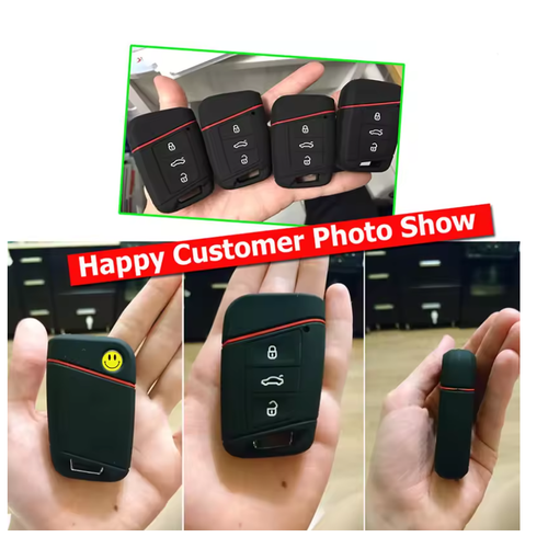 Silikon anahtar k�l�f� VW PASSAT B8 Skoda Kodiaq Superb i�in A7 2015 2016 2017 2018 2019 2020 Uyumlu 