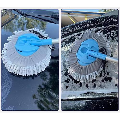 Araba Y�kama F�r�as� Araba Temizleme F�r�as� Teleskopik Uzun Sapl� E�imli