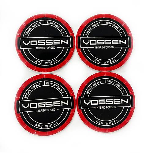 67mm Logo Jant G�be�i Armas� Sticker Vossen 4 Adet 