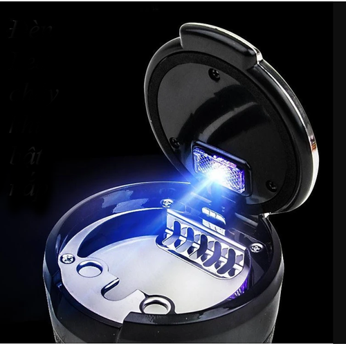 Araba Sigara Kll Bardak Kapakl LED Ikl Tanabilir Ara Kll Krom Ikl 