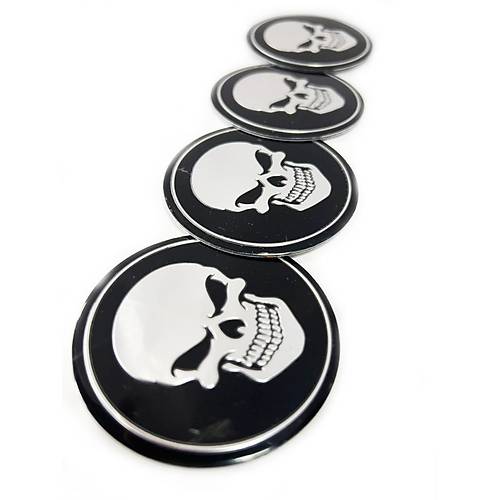 67mm Logo Jant G�be�i Armas� Sticker Kuru Kafa 4 Adet 