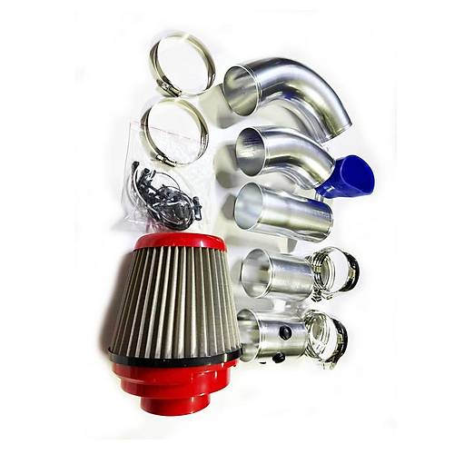 Racing A��k Hava Filtre Boru Seti Performans Filtre Kit K�rm�z�
