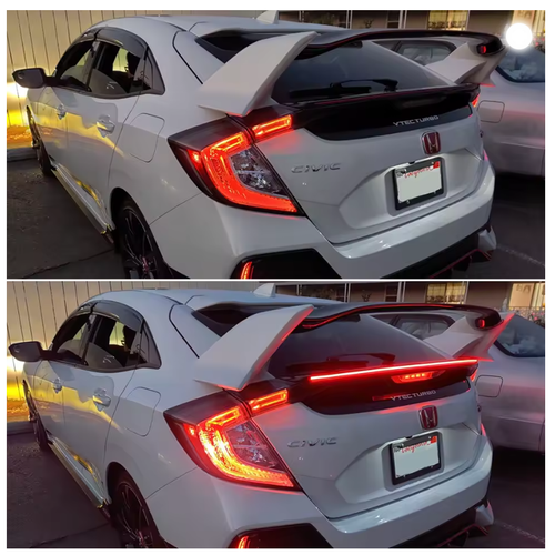 Ledli Spoiler Bagaj �st� Ledli Esnek Karbon Bagaj ��tas� Su Ge�irmez Spoiler 120 Cm