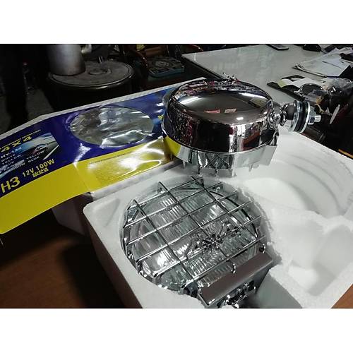 Kafesli Yuvarlak Krom Byk Sis Far 4x4