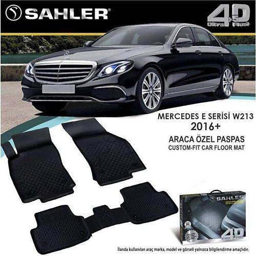 Sahler Mercedes E Seri W213 2016-2023 Uyumlu 4.5D Premium Havuzlu Oto Paspas- W213