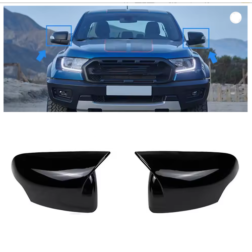 Ford Ranger T6 2016-2021 Sinyalli Batman Yarasa Ayna Kapa�� Piano Black