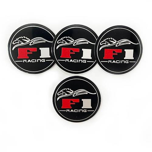 Jant Logosu Jant G�be�i Armas� Sticker Amblem F1 Racing 4 Adet 67mm